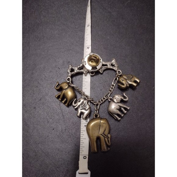 *Sale* Multi tone Elephant brooch - Picture 4 of 9